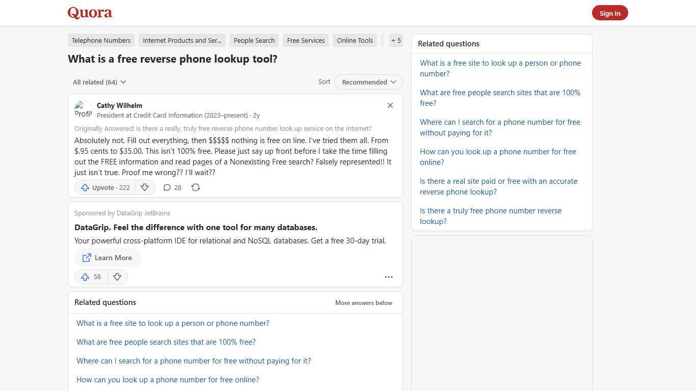 What is a free reverse phone lookup tool? - Quora